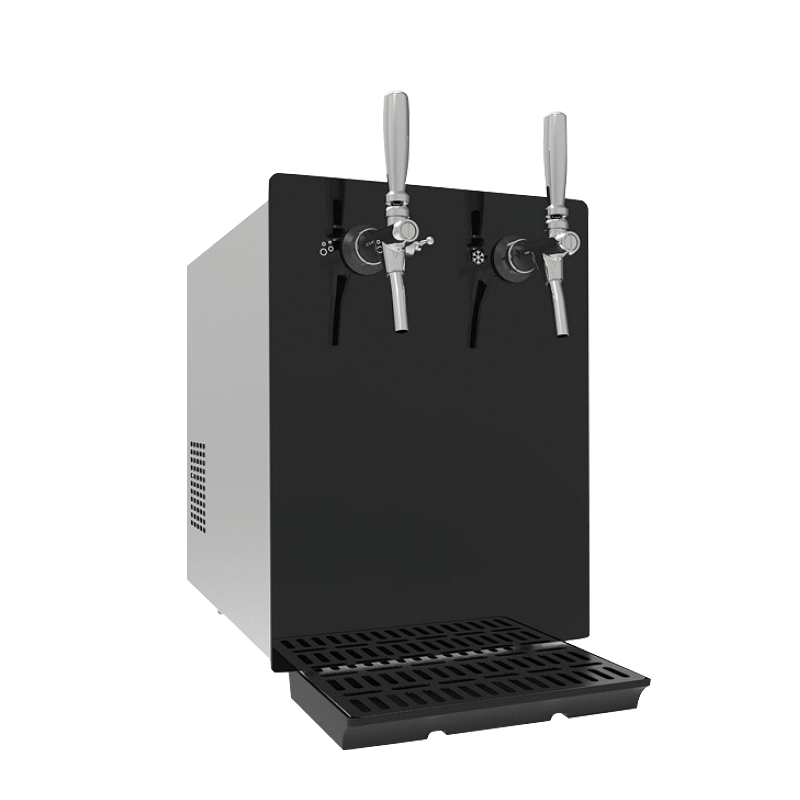 Kompakter Spender mit Wasserkühler für Tischplatten